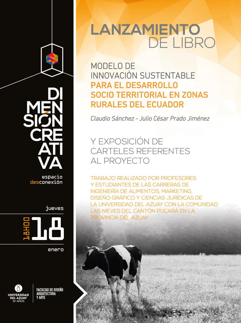 LANZAMIENTO DE LIBRO MODELO DE INNOVACIÓN SUSTENTABLE PARA EL DESARROLLO SOCIO TERRITORIAL EN ZONAS RURALES DEL ECUADOR