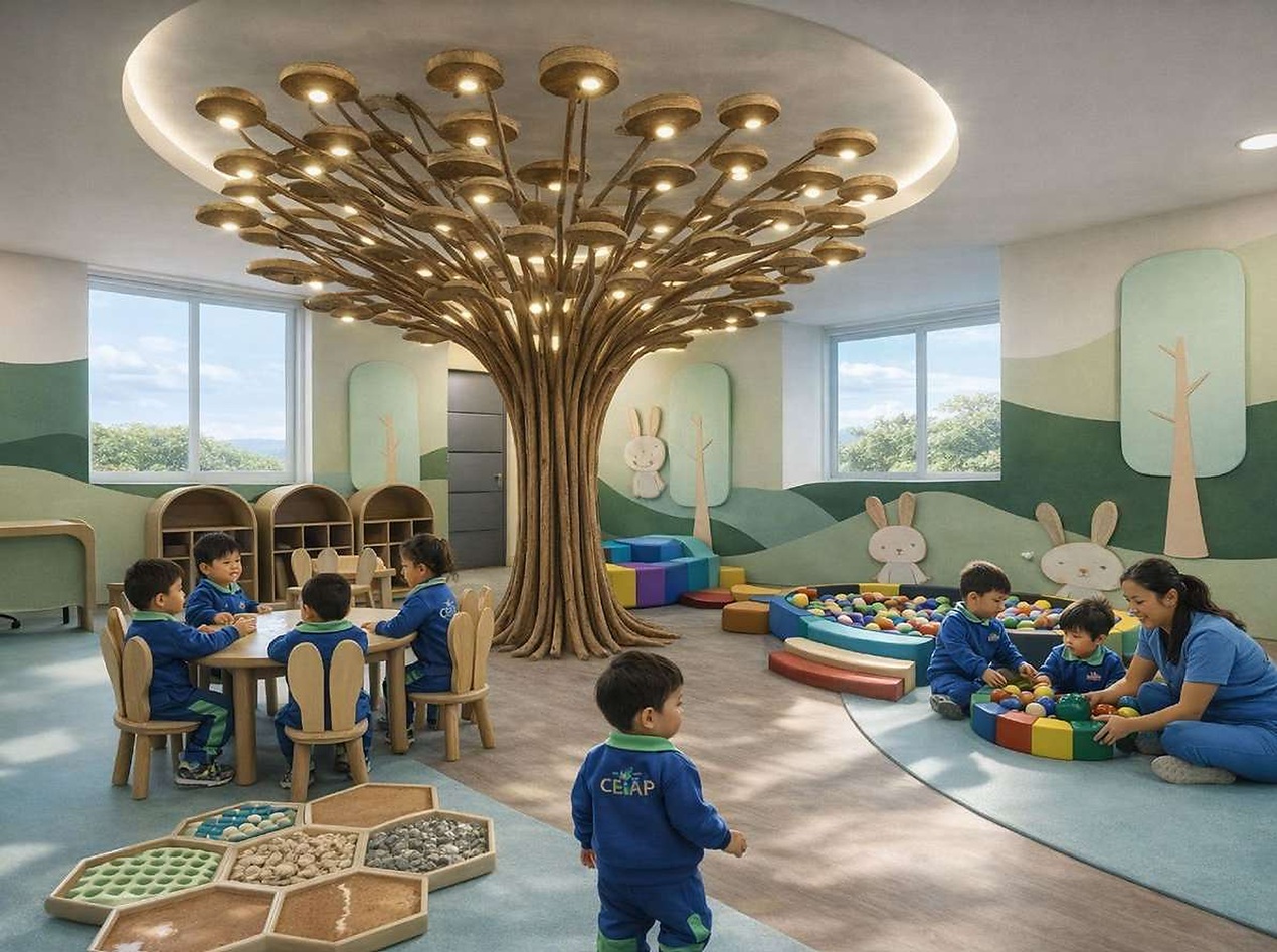 Diseño interior de aulas educativas a partir de la biofilia y la experiencia lúdica para potenciar la concentración y el aprendizaje. Caso: Centro de Estimulación Integral y Apoyo Psicoterapéutico (CEIAP), Cuenca.