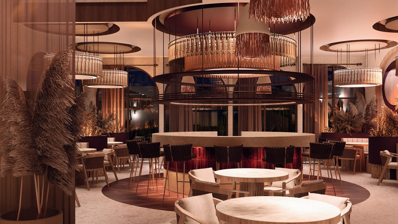 Diseño interior de un restaurante mediante el uso de fibras naturales y estrategias de iluminación para la creación de atmósferas sensoriales. Caso: Restaurante Rosso Pastas & Vinos, Machala.